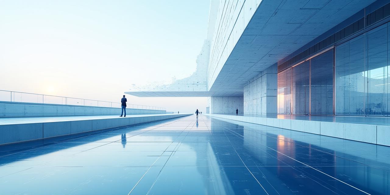 Abstrakte architektonische Linien und digitale Strukturen
